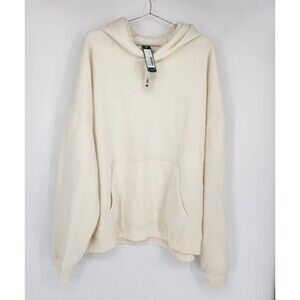 Mason Row Men's XXL Off-White Drop Shoulder Hoodie NWT